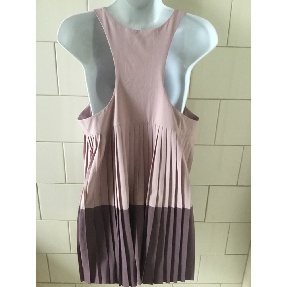 Athleta Swing Forward Pleated Mauve Tank New with Tags Size L - Picture 4 of 6